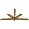 Ekena Millwork Alberta Rough Sawn Timber Gable Bracket, Western Red Cedar, 96"W x 52"H x 2"D x 6"F, 13/12 Pitch GBW096X52X0206ALB00RWR - alternate 2